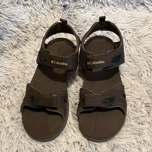 Columbia Men’s Dark Brown Ankle 2-Strap Adventure Sandals NWOT